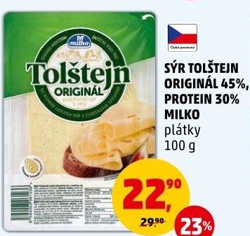 Sýr Tolštejn protein Milko