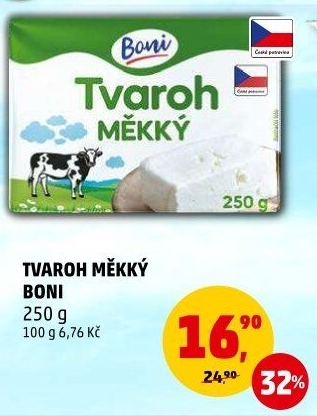 Tvaroh měkký Boni