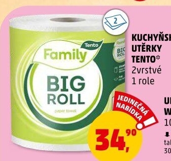 Utěrky kuchyňské 2vrstvé Family Big roll Tento
