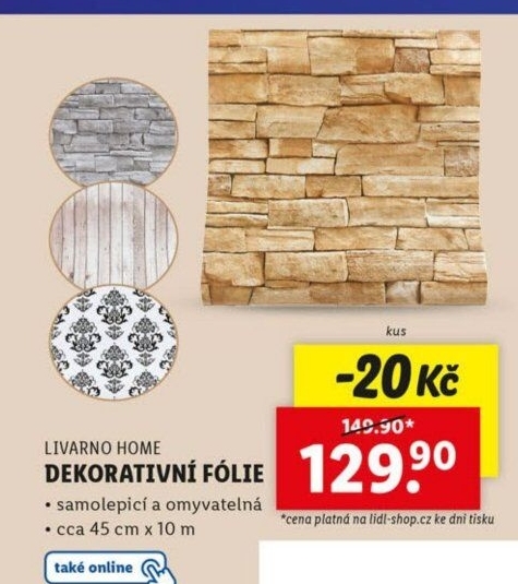 Samolepicí fólie Livarno Home