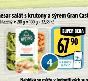 Caesar salát s krutony a sýrem Gran Castelli