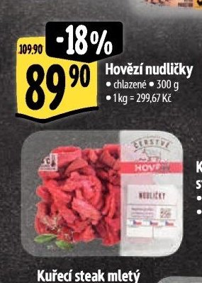 Hovězí nudličky