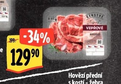 Vepřová krkovice s kostí - plátky