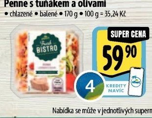 Penne s tuňákem a olivami
