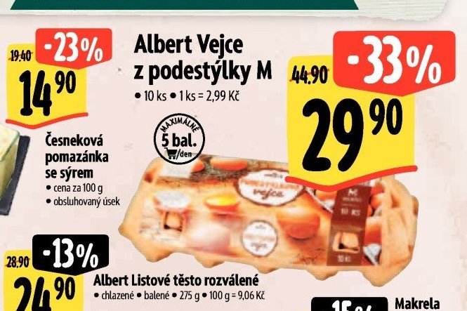 Albert Vejce z podestýlky M