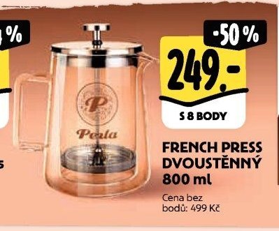 French press dvoustěnný 800 ml