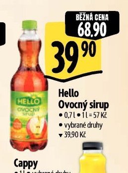 Cappy ovocný sirup