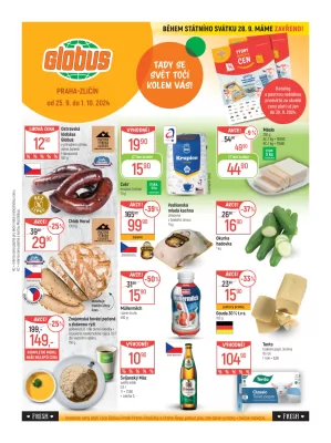 akční leták Globus 25.9.2024-1.10.2024