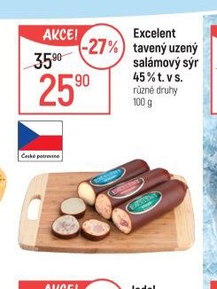 Excelent tavený uzený salámový sýr