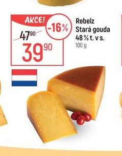 Rebelz Stará gouda 48 % t. v s.