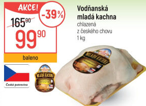 Kachna mladá Vodňanská kachna