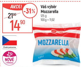 Mozzarella Váš Výběr