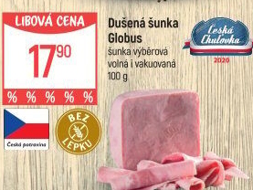 Šunka dušená výběrová Globus