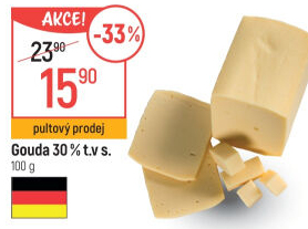Sýr Gouda 30%