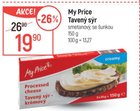 Sýr tavený My Price