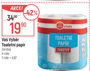 Toaletní papír 2vrstvý Váš Výběr