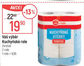 Utěrky kuchyňské 2vrstvé Váš Výběr