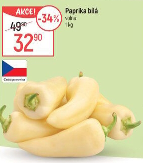 Paprika bílá
