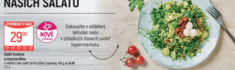 Salát černá čočka s quinoou