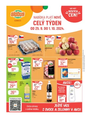 akční leták Globus 25.9.2024-1.10.2024