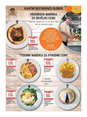 akční leták Globus 25.9.2024-1.10.2024
