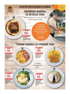 akční leták Globus 25.9.2024-1.10.2024