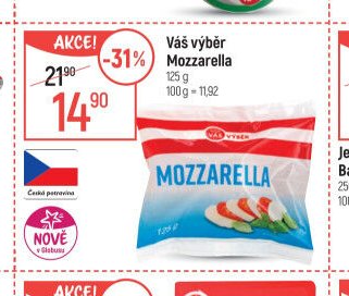 Váš výběr Mozzarella 125 g