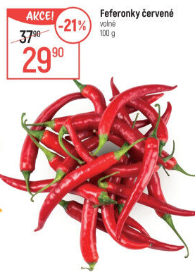 Feferonky červené
