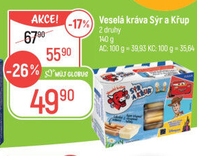 Sýr a křup Veselá kráva