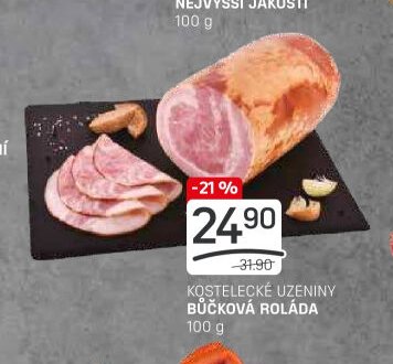 KOSTELECKÉ UZENINY BŮČKOVÁ ROLÁDA