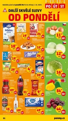 akční leták Penny Market 25.9.2024-2.10.2024