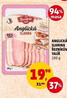 Anglická slanina Řezníkův talíř