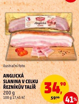 Anglická slanina Řezníkův talíř