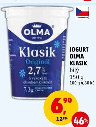 Bílý jogurt Klasik Olma