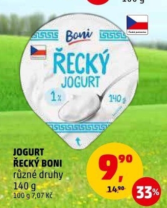 Bílý jogurt řeckého typu Boni