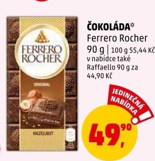 Čokoláda Ferrero Rocher