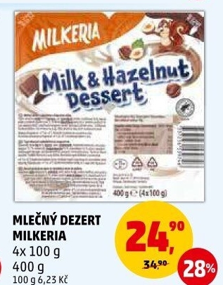 Dezert mléčný Milkeria