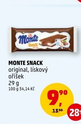Dezert mléčný Monte Snack Zott