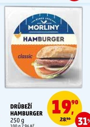 Drůbeží hamburger Morliny