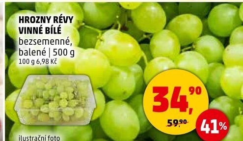 Hrozny bílé bezsemenné