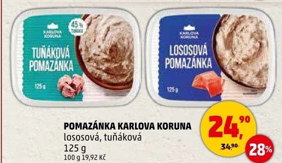 Lososová pomazánka Karlova Koruna