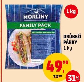 Párky drůbeží Morliny