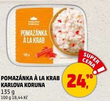 Pomazánka a la krab Karlova Koruna