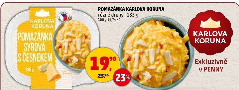 Pomazánky Karlova Koruna