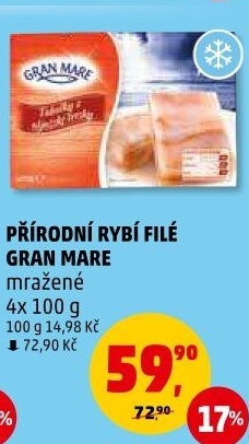 Rybí filé mražené Gran Mare