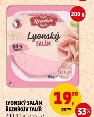 Salám lyonský Řezníkův talíř