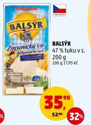 Sýr Balsýr Mlékárna Žirovnice