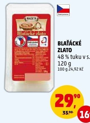 Sýr Blaťácké zlato Madeta