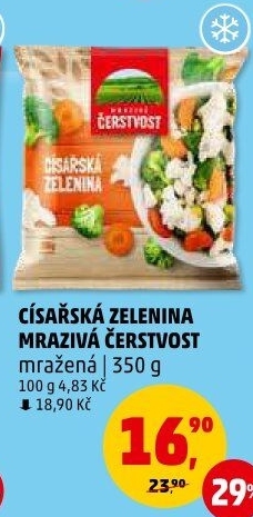 Zelenina císařská mražená Mrazivá Čerstvost