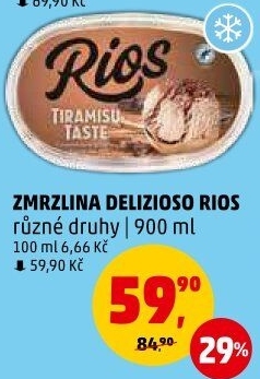 Zmrzlina ve vaničce Delizioso Rios